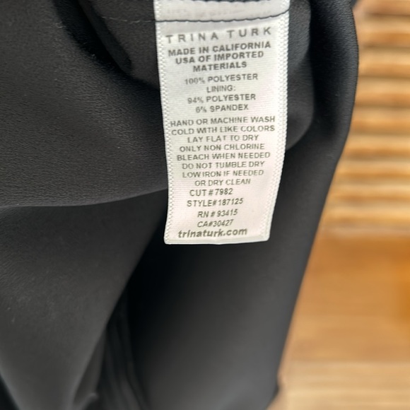 Trina Turk vneck peplum wrap top - Picture 10 of 10